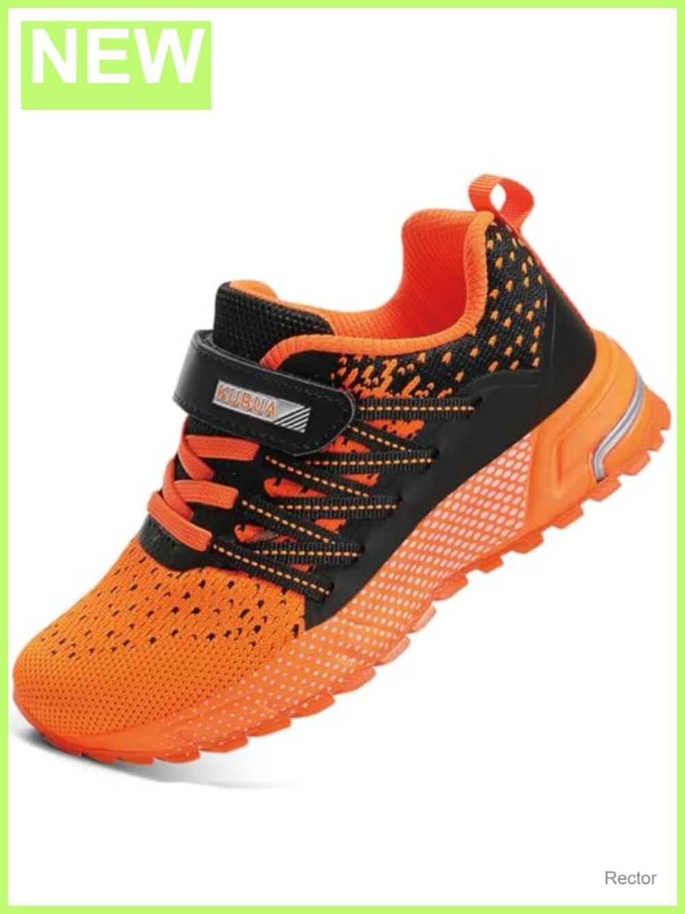 Kids Lightweight Mesh Sneakers Hook & Loop Athletic Running Shoes